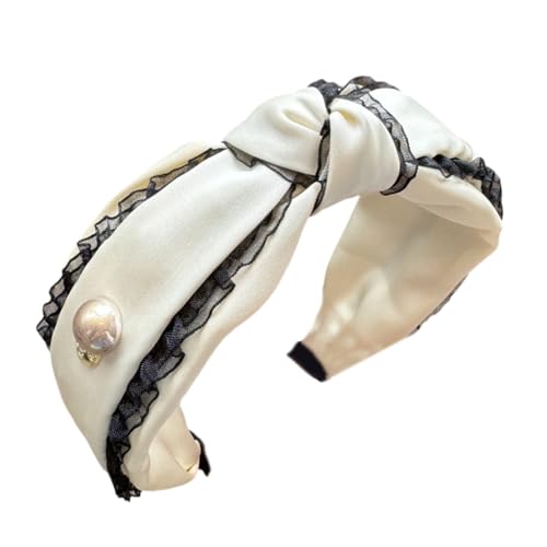 XINAJUND Stilvoller Spitzen-Haarreif, auffälliger Kopfschmuck, Kopfbedeckung für Make-up, Freizeit von XINAJUND