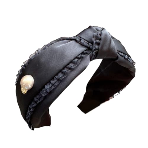 XINAJUND Stilvoller Spitzen-Haarreif, auffälliger Kopfschmuck, Kopfbedeckung für Make-up, Freizeit von XINAJUND