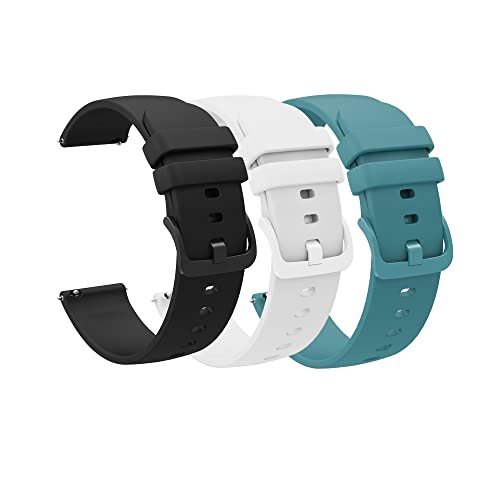 XINBOOBA Compatible with Huawei Watch GT3 42mm /Galaxy Watch 3 41mm Band/Galaxy Watch 4 Armband,20mm Weiches Silikon Atmungsaktiv Watch Armband für Frauen Männer von XINBOOBA