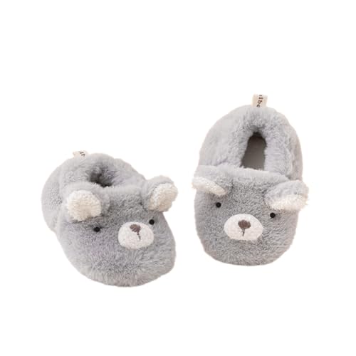 Babyschuhe Winter Hausschuhe Kleinkind Wärmehausschuhe Neugeborene Wärmeschuhe Rutschfest Winterschuhe Plüsch Lauflernschuhe Baby Wärmepantoffeln Flauschig Hauspantoffeln Fußwärmer Für 6-12 Monate von XINCHI