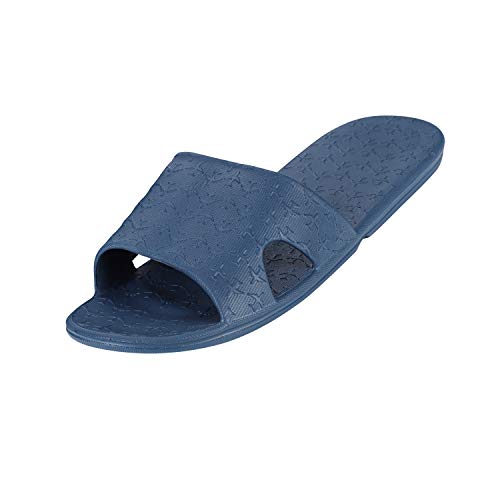 Badeschuhe Herren Damen Badelatschen Sommer Badeschlappen Rutschfest Hausschuhe Reinschlüpfen Pantoletten Weich Slippers EVA Badepantoletten Faltbar Sandalen Wasserdicht Poolsandale Garten Dusche Pool von XINCHI