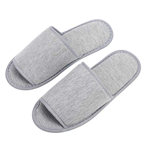 Hotelslipper Unisex Frottierslipper Faltbar Gästehausschuhe Universalgröße Hausschuhe Reisen Hotelschlappen Polyester Reiseslipper EVA Gästepantoffel Rutschfest Frotteeschlappen Tragbar Badeschlappen von XINCHI