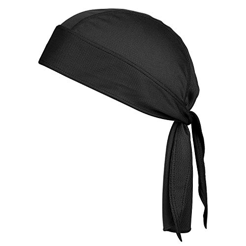 Kopftuch Herren Piratentuch Damen Laufmütze Schnelltrockned Sportmütze Atmungsaktiv Bandana Cap Anti UV Piratenhut Verstellbar Band Bikertuch Sommer Funktionsmütze Weich Durag Schwanz Headwraps von XINCHI