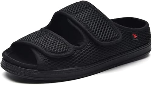 XINCHI Diabetiker Hausschuhe Männer Geschwollene Füße Orthopädische Schuhe Extra Wide Therapieschuhe Rehaschuhe Ältere Bequem Memory Schaum Gesundheitsschuhe Senioren Schuhe Klettverschluss 38-46 EU von XINCHI