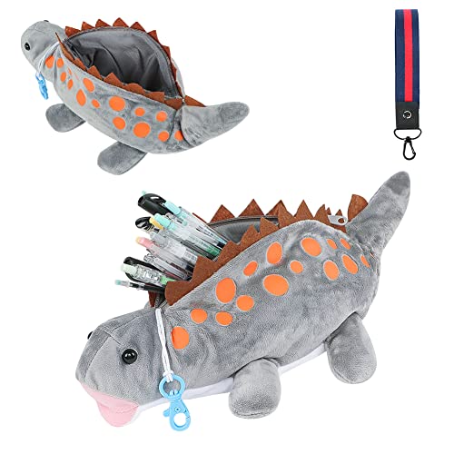 Federmäppchen Dinosaurier Kinder Plüsch Stiftetasche Süße Stifte Etui Schule Reißverschluss Stilvoll Federtaschen Schreibwaren Tasche Mädchen Junge Schreibutensilien Schüleretui befüllt von XINCHI