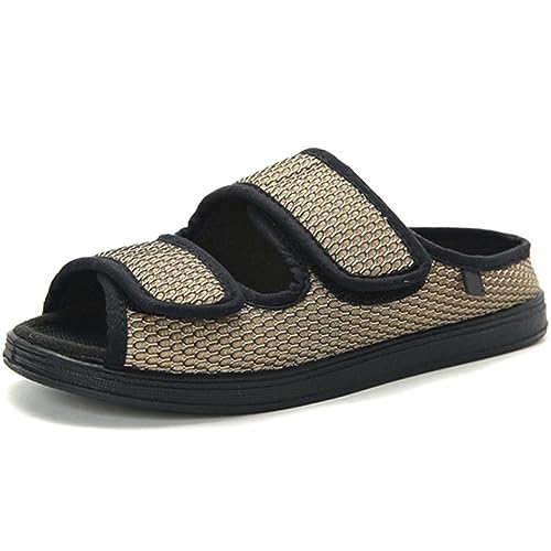 Diabetiker Hausschuhe Damen Herren Extra Breite Passform Geschwollene Füße Sandalen Schuhe Chirurgie Schuhe Memory Foam Sandalen Verstellbare Offene Zehen Sandalen Arthritis Ödeme Schuhe Komfort von XINCHIA