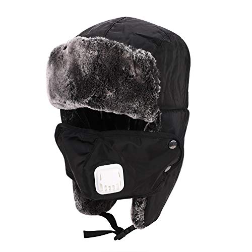 XINCHIA Unisex Kinder Winter Trappermütze Thermofell Gefüttert Wintermütze mit Ohrenklappen Wasserdicht Outdoor Skimütze Warme Russische Skimütze mit Warmem Dickem Lammwollfutter für Jungen und von XINCHIA