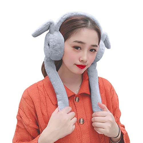Ohrenschutz Hase Form Ohrenwärmer Damen Ohrenschützer Kinder Mädchen Earmuffs Verstellbar Ohrwärmer Weich Warm Halten Earwarmer Einfarbig Earband Gemütlich Plüsch Ohrenwärmer Winter Earwarmer Outdoor von XINCHIUK