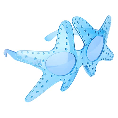 XINCXIN Lustige Sonnenbrille, 1 Paar Seestern-Sonnenbrillen, Foto-Requisiten, lustige Brillen, hawaiianische Neuheits-Sonnenbrillen(Color:Blue) von XINCXIN