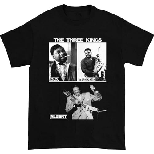 B.B Albert Freddie King Three Kings of Blues T Shirt S to 3XL for Fans Black XXL von XINGCHEN BAG