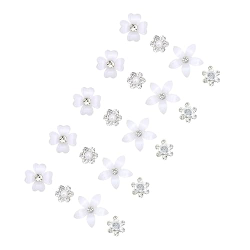 20 Stück Miniatur Kunstperlen Und Strasssteine ​​Brauthaarclip Set Für Mädchen Spezialanlässe Hochsteckfrisuren Und Zöpfe Haardekorationen von XINGLIDA