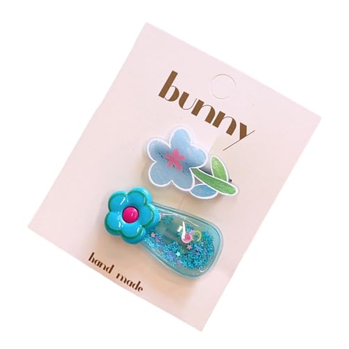 2pcs Girl Haarnadel Multifunktionales Seitenclip Sanft Auf Den Haarsperrettes Mit Funkelnder Dekoration Für Kinder Blumenhaarzubehör Für Kinder von XINGLIDA