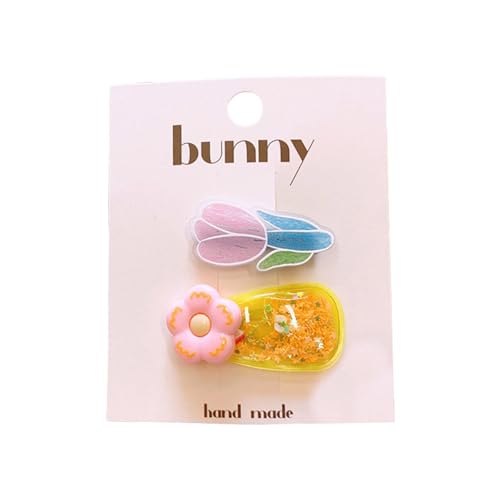 2pcs Girl Haarnadel Multifunktionales Seitenclip Sanft Auf Den Haarsperrettes Mit Funkelnder Dekoration Für Kinder Blumenhaarzubehör Für Kinder von XINGLIDA