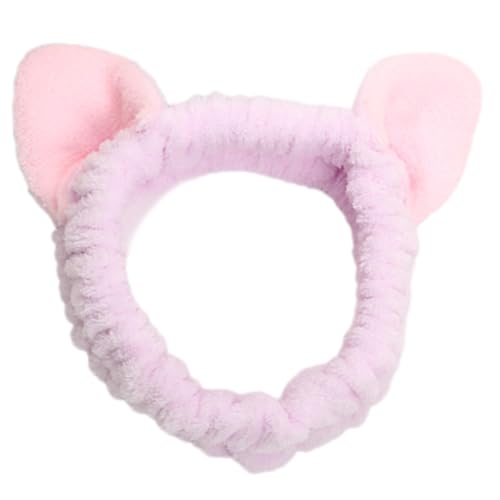 3D Katzen Ohrhaarband Plüsch Gesicht Wäsche Haarbandmusikfestival Kopfbedeckung Frauen Make Up Stirnband Für Tägliche Gebrauch Hauthämmere von XINGLIDA