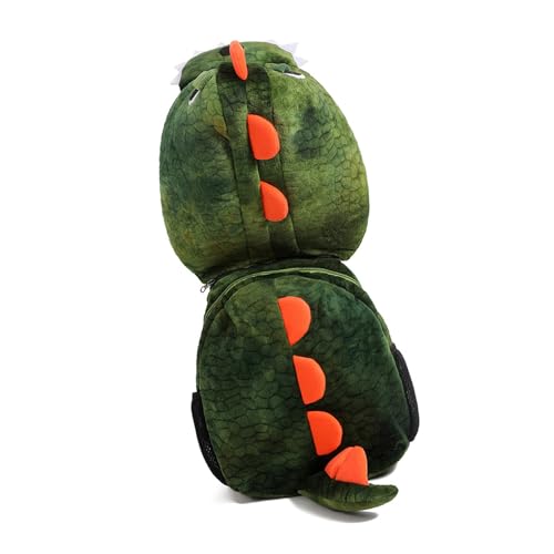 Abnehmbarer Kapuze -Plüsch -Rucksack für Kinder Cartoon Dinosaurier Designs weiche und komfortable Schulbeutel Kinderspi Abnehmbarer Kapuze -Plüsch -Rucksack für Kinder Cartoon Dinosaurier Designs weiche und komfortable Schulbeutel Kinderspi von XINGLIDA
