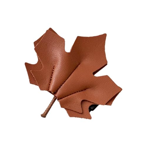 Ahornblatt Dekoration Haarnadel Leder Entenbill Clip Make Up Wäsche Face Haartusicipe Grip Haarzubehör von XINGLIDA