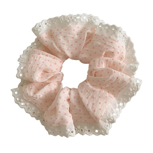 Atmungsaktives Elastisches Haar Scrunchies Mit Punktspitzen Design Pferdeschwanzhalter Frauen Mode Haarstück Für Sport Täglich Verwenden Modische Haarbindungen Mit Punkten von XINGLIDA