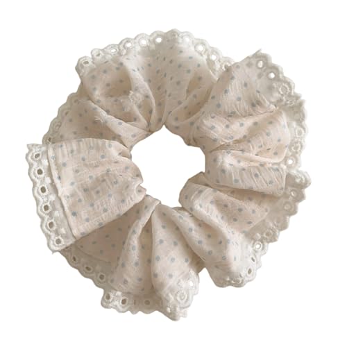 Atmungsaktives Elastisches Haar Scrunchies Mit Punktspitzen Design Pferdeschwanzhalter Frauen Mode Haarstück Für Sport Täglich Verwenden Modische Haarbindungen Mit Punkten von XINGLIDA