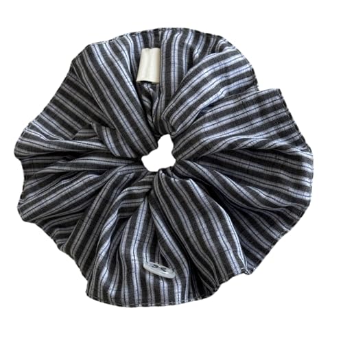 Blaue Streifenbögen Scrunchie Hair Weicher Stoff Leichtes Haar Accessoire Für Frauen Casual Sports Anlass Party Scrunchies Mit Schleifen von XINGLIDA