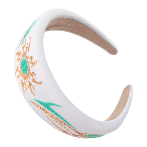 Blumengedruckter Stirnband Für Frauen Nicht Überrutschen Stoff Hohe Schädel Haarband Breites Stirnband Für Mädchen Gesicht Waschen Freizeitkleidung von XINGLIDA