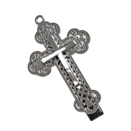 Bund Arbeitskreiste Haarclip Für Geschnitzte Frauen Aus Den 2000er Jahren Silber Metall Haarnadel Süßes Punk Kreatives Haar Accessoire Unisex Gothic Accessoire von XINGLIDA