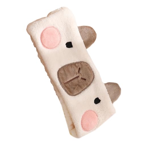 Capybaras Plüsch Stirnband Waschen Gesicht Haarbandmädchen Absorbierende Schweißwischhaarband Für Frauen Make Up Sport von XINGLIDA