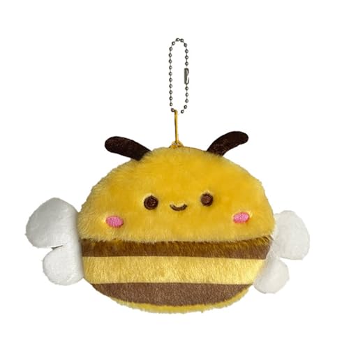 Cartoon Animal Storage Bag Schöne Bienen Münze Geldhörer Kopfhörer Anhänger Plüsch Wallets Wechselnde Dekorative Brieftasche Schöne Bienen Wechseln Des Beutels Anhänger Plüsch Kopfhörer von XINGLIDA