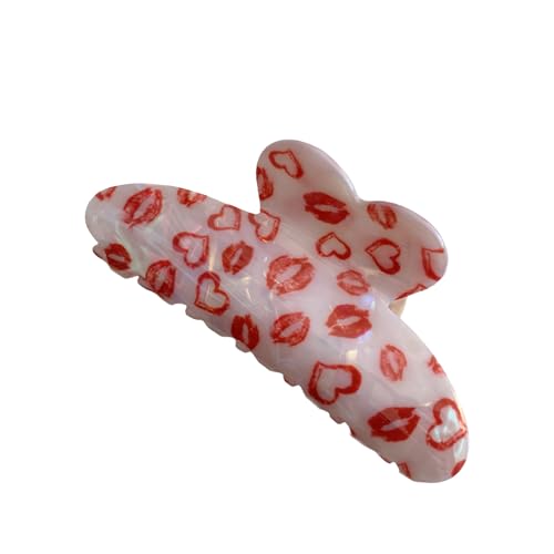 Einzigartige Lippengestaltung Haarclip Für Frauen Girls Acrylhaarklaue Einzigartige Erklärungen Für Verschiedene Frisuren Trendy Klauen Frauen Geeignet von XINGLIDA