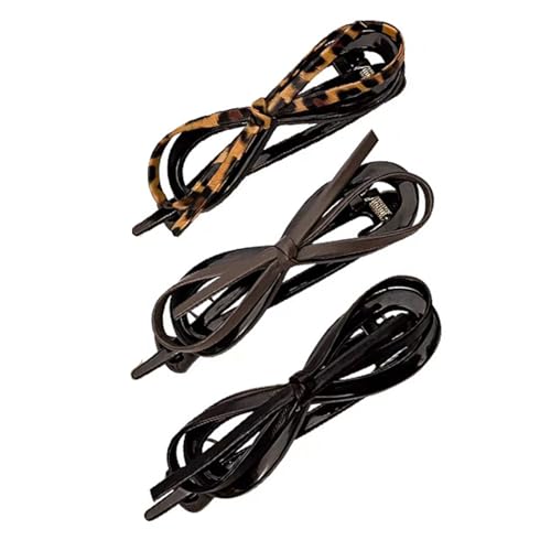 Fashion Hair Clip Leoparden Drucken Bowknot Haarnadel Mit Twist Design Elegantes Haar Dekore Vintage Styles Grip Für Frauen Sichern Grip Clip Für Hochsteckfrisuren von XINGLIDA