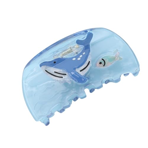 Fisch Haarklaue Clip Großer Clip Kopfbedecker Haarklaue Klemme Elegante Breite Barrettes Starke Haarnadel Für Mädchen Süßes Marine Haarnadel von XINGLIDA