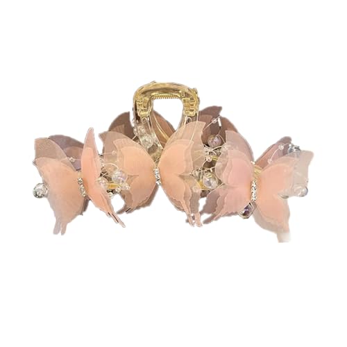 Frühlingshaarklauennetz Schmetterlingshaarklauen Clip Für Frauen Schöne Nicht Slip Haar Bananenclip Für Pferdeschwanz Haarstyling Werkzeug von XINGLIDA