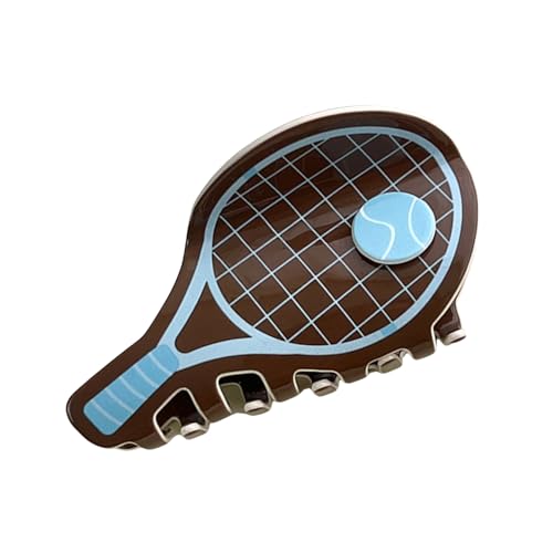 Fun Sport Theme Hair Clip Tennis Schläger Form Haarklauenclip Mit Lebendigkeit Farbstyling Dekoration Für Frauen Sportzubehör von XINGLIDA