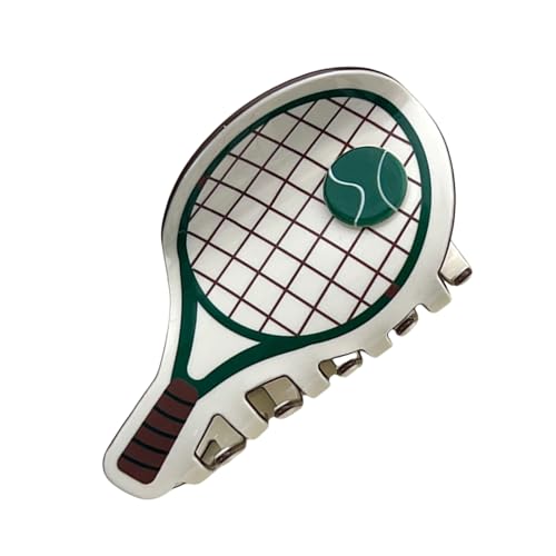 Fun Sport Theme Hair Clip Tennis Schläger Form Haarklauenclip Mit Lebendigkeit Farbstyling Dekoration Für Frauen Sportzubehör von XINGLIDA