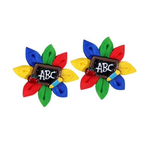 Gewebte Band Rainbow Hair Barrette Back To School Haarzubehör Für Lehrerlehrer Und Mädchen Für Schulversammlung Party von XINGLIDA