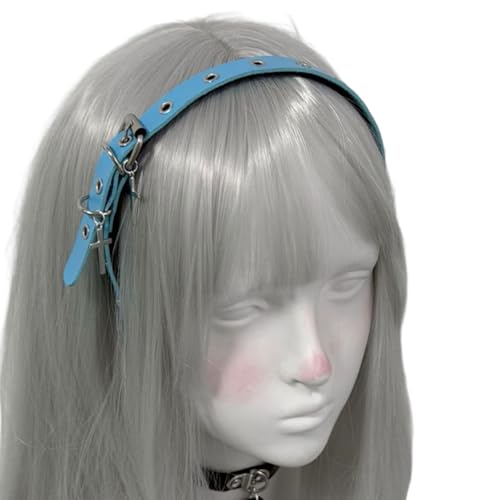 Grommet PU Leder Stirnband Einstellbar Für Frauen Punk 2000s Foto Requisiten Punk Rock Kopfbedeckung Heiße Mädchen Grommet Haarband Grommet PU Leder Stirnband Einstellbar Für Frauen Punk 2000s Foto Requisiten Punk Rock Kopfbedeckung Heiße Mädchen Grommet Haarband von XINGLIDA