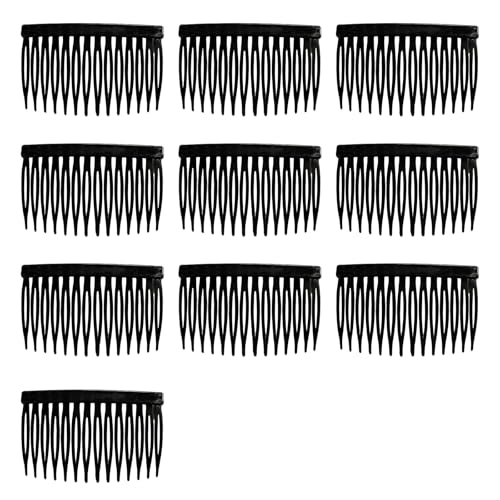 Haarseitenkamm Für Brautschleier Gebogenes Haar Kamm 14 Zähne Haarnadel Für Lässige Party Anlässe Klares Kunststoff Dekorativ von XINGLIDA