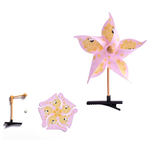 Handgefertigte Windmühle Haarclip Einzigartige Haarstücke Cartoon Haarnad Für Frauen Und Kinder Modezubehör Weihnachts Geschenk Blau Elegante Haare Clip von XINGLIDA