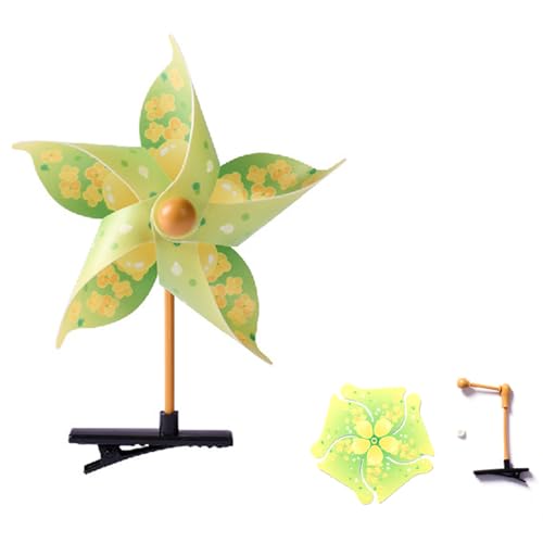 Handgefertigte Windmühle Haarclip Einzigartige Haarstücke Cartoon Haarnad Für Frauen Und Kinder Modezubehör Weihnachts Geschenk Blau Elegante Haare Clip von XINGLIDA