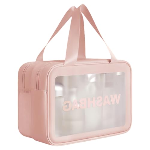 Klarer Make Up Beutel Handheld Kosmetik Große Kapazität Toilnee Hautpflege Aufbewahrung Waschung Für Frauen Handheld Make Up Toilettensteife Kosmetik Große Kapazität Wäsche von XINGLIDA