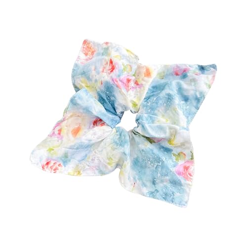 Künstlerisches Ölmalerei Druck Haare Scrunchie Square Head Schal Haar Elastisch Für Frauen Täglich Kleidung Und Urlaub Dressing Ölmalerei Scrunchie von XINGLIDA