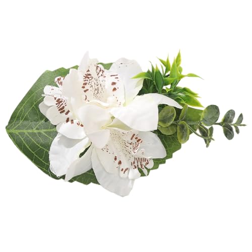 Künstliche Süße Blumenhaarclip Für Mädchen Kid Barrettes Cymbidium Handgefertigte Haarnadeln Schöne Haarnadel Blumenhaarzubehör von XINGLIDA