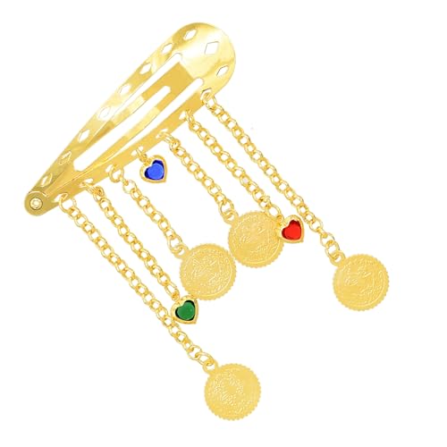 Legierung Gold Retro Coin Quasten Haare Haarstücke Für Mit Strasssteinen Detail Braut Haarzubehör Für Frauen Elegante Haarnadel Frauen von XINGLIDA