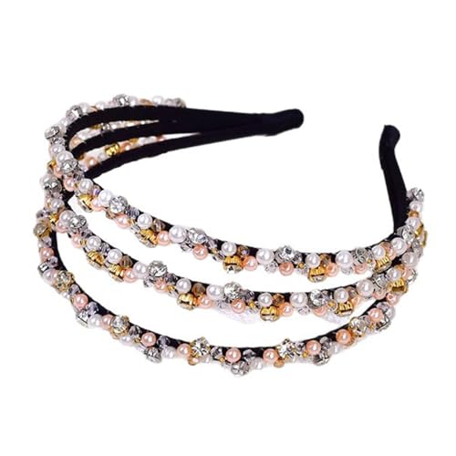 Luxuriöses Haarzubehör Mit Nachahmungsperlen Stirnband Leichtes Gewicht Für Hochzeiten Partys Besondere Anlässe Bands Für Frauen von XINGLIDA