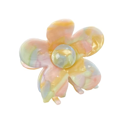 Mädchen Haarklaue Schöne Barrettes Mit Zarte Blumenform Sommerhaarklaue Süße Für Camping Reise Clutcher Für Frau Dünne Kupplungsfrau Kleine Blumenparty Täglich Gebrauch von XINGLIDA