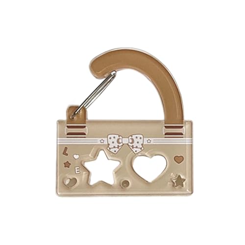 Moderner Cartoon Acrylbeutel Charm Multifunktional Hohlkeyring Für Geldbörsen & Rucksäcke Mädchen Modeaccessoires Kreative Geldbeuteldekoration von XINGLIDA