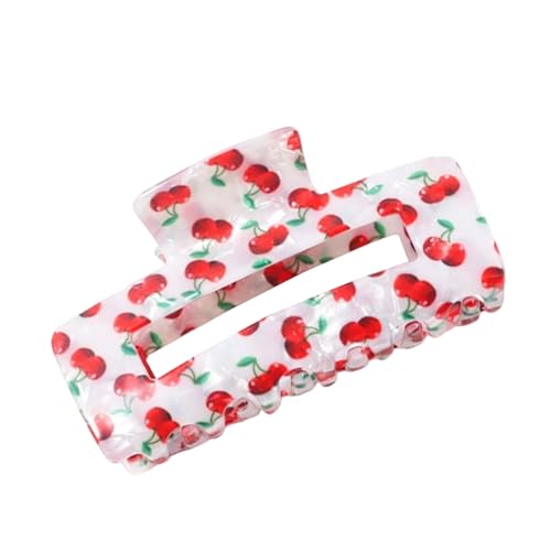 Modische Frucht Haarklaue Clip Slip Resistent Grip Für Frauen Mädchen Outfits Und Besondere Anlass Frisuren Süßes Obst Design Haarklauen Clip von XINGLIDA