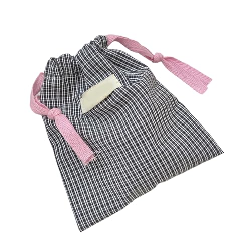 Plaids Toilettenbeutel Kordelmake Tragbare Kosmetische Lippenstift Aufbewahrungstaschen Reisen Waschen Sie Für Frauen Kosmetikkosmetik Toiletten Tafeln Reisen Make Up Wäsche Für Frau von XINGLIDA