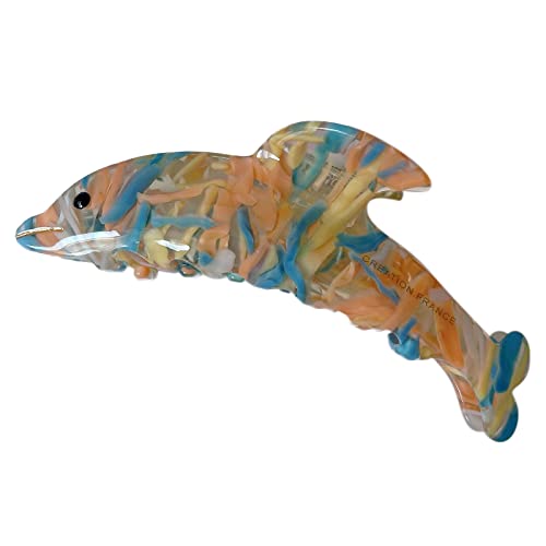 Prinzessin Bei Großen Haarklauenklammern Nicht Schlupf Sommervibe Haarkieferklemmen Barrettes Starke Haarnadel Für Mädchen Delphin Haare Clip von XINGLIDA