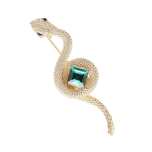 Retro Schlangenbrosche Mit Strasssteinen Unisex Legierung Kristall Lteel Stift Simulation Tiersteuer Für Party Oder Tägliche Verschleiß Statement Schmuck Brosche von XINGLIDA