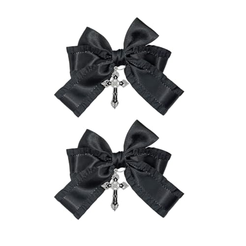 Ribbon Haarbögen Mit Anhänger Haarclip Bowknot Clip Frauen Pferdeschwanzhalter Nicht Schlau Barrettes Dekors Accessoires von XINGLIDA